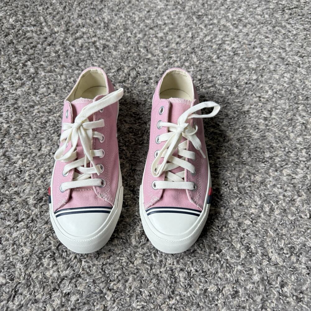 PRO-Keds Royal Lo Lace Up Pink Canvas Sneakers Shoes Women Size 5.5 NEW